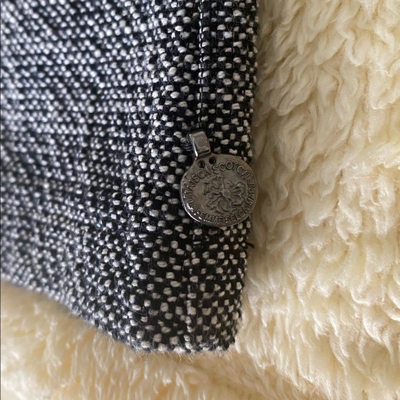 Maison Scotch Tweed Sheath Dress Leather Trim - Picture 6 of 8